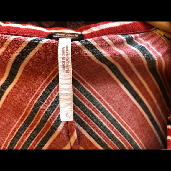 FREE PEOPLE FLOWERED MINI DRESS size 6 - SO CUTE!! - Picture 3 of 8